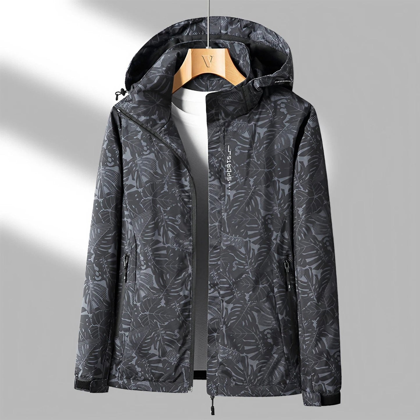 Dames Hooded Jacket Waterdicht Ritsjas Modern Design