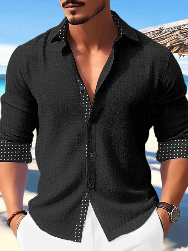 Herenshirt Lange Mouwen Casual Strider Stijl