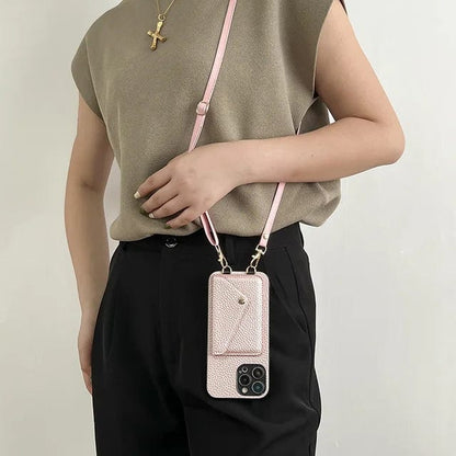 Leren Telefoonhoes Crossbody Stijlvol Design