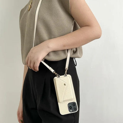 Leren Telefoonhoes Crossbody Stijlvol Design