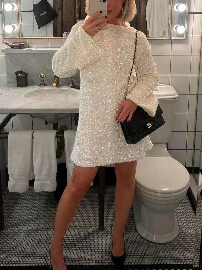 Dames Glitterjurk Elegant Model - Mode Vibes
