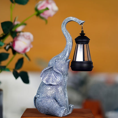 Tuinlamp Zonnelamp met Warme Gloed Elephant Design