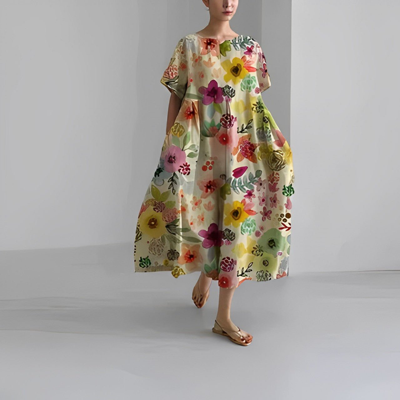 Variant image for Naomi | Abito Donna Maxi Dress Boho Floreale-29