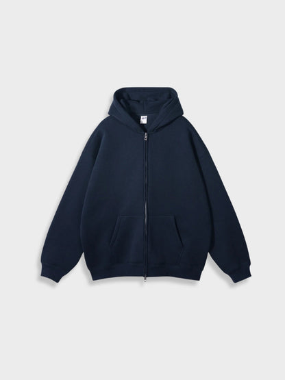 Lange Vest met Rits Oversized Stijl