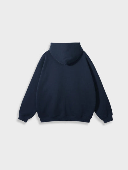 Lange Vest met Rits Oversized Stijl