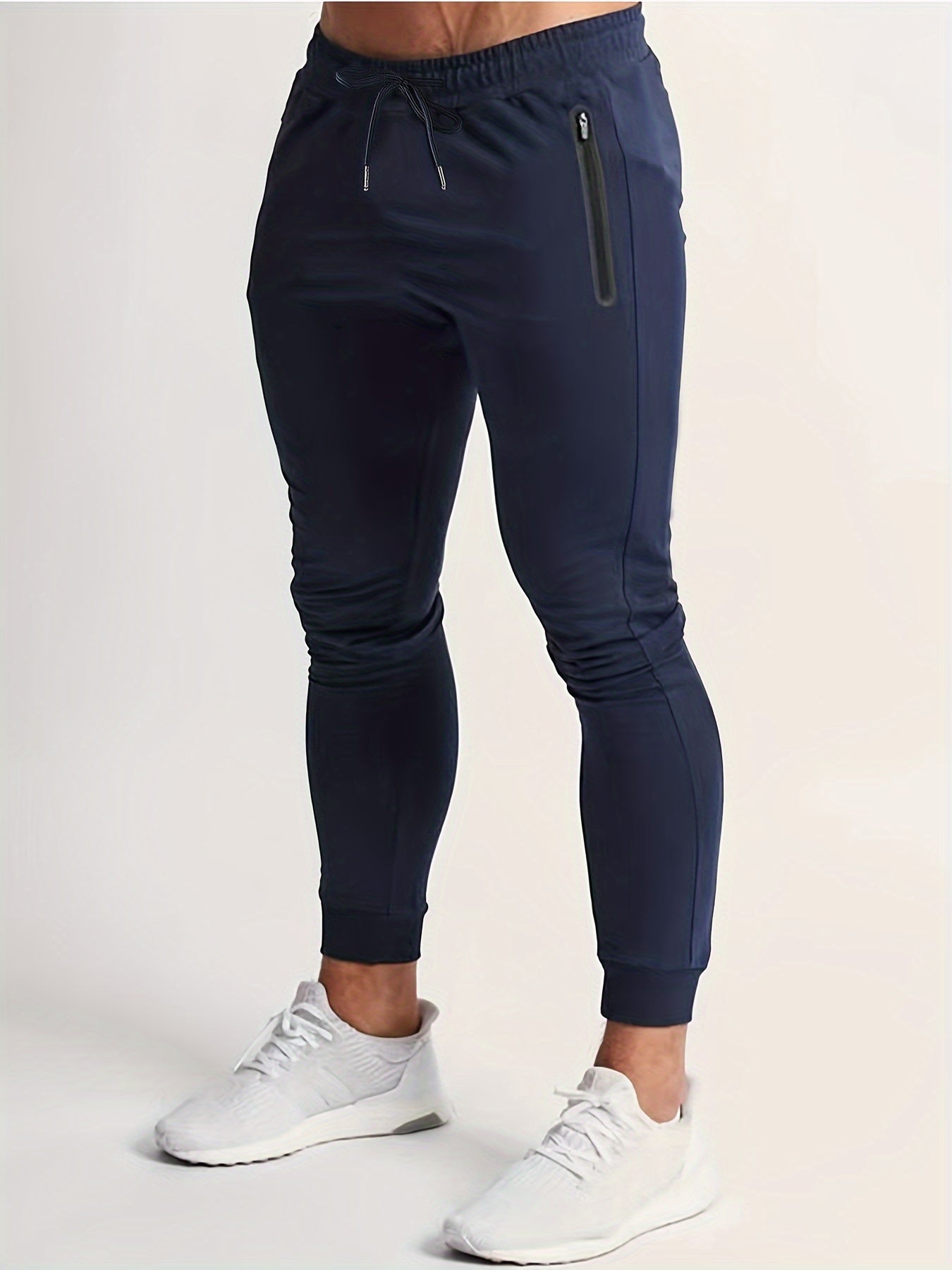 Herenbroek Sportief met Ritssluiting en Veel Zakken - Mode Vibes