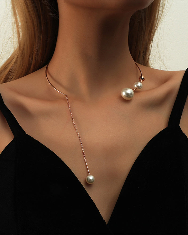 Ketting met Nep Parel voor Vrouw - Mode Vibes
