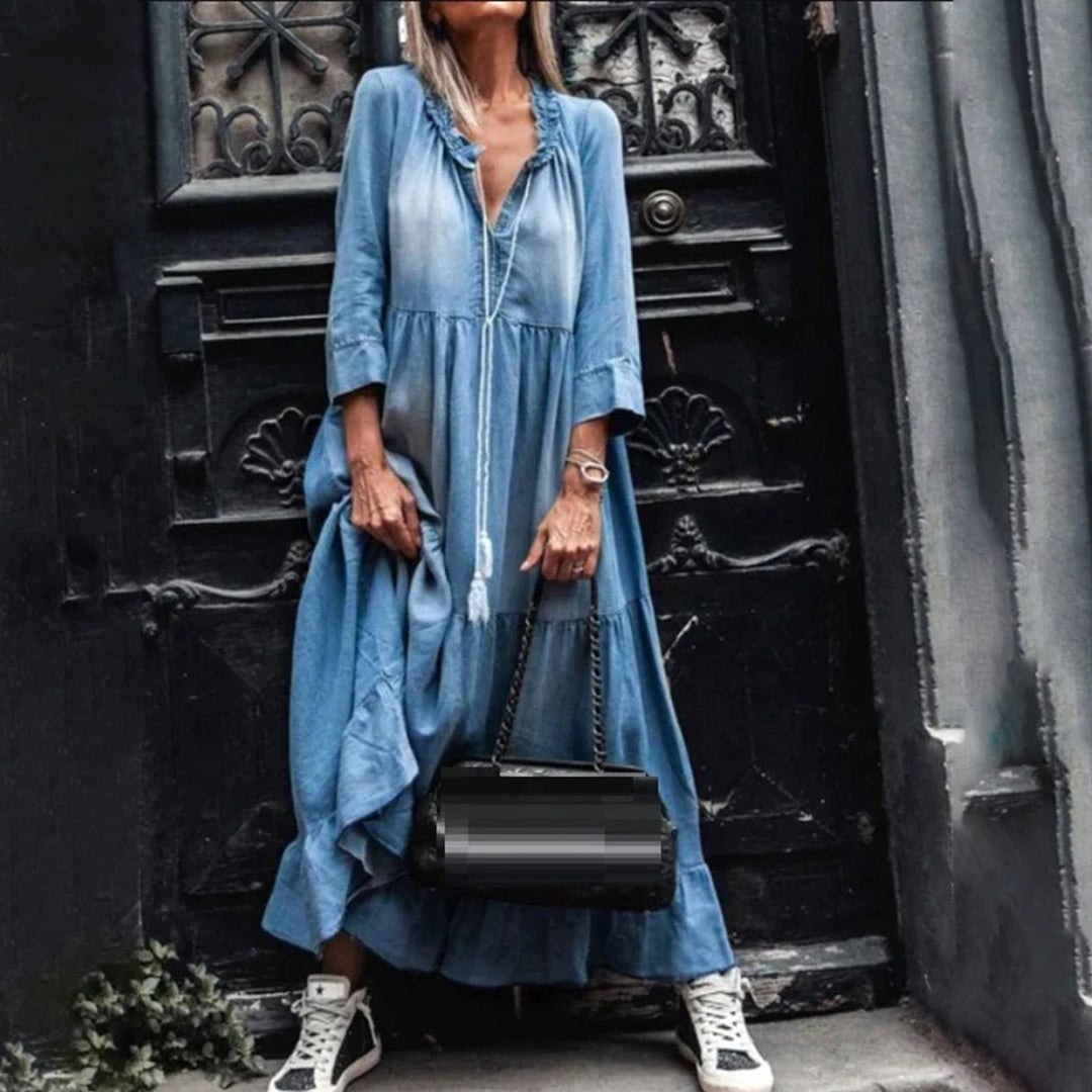 Comfortabele Maxijurk voor Vrouwen Zomerjurk Lang - Mode Vibes