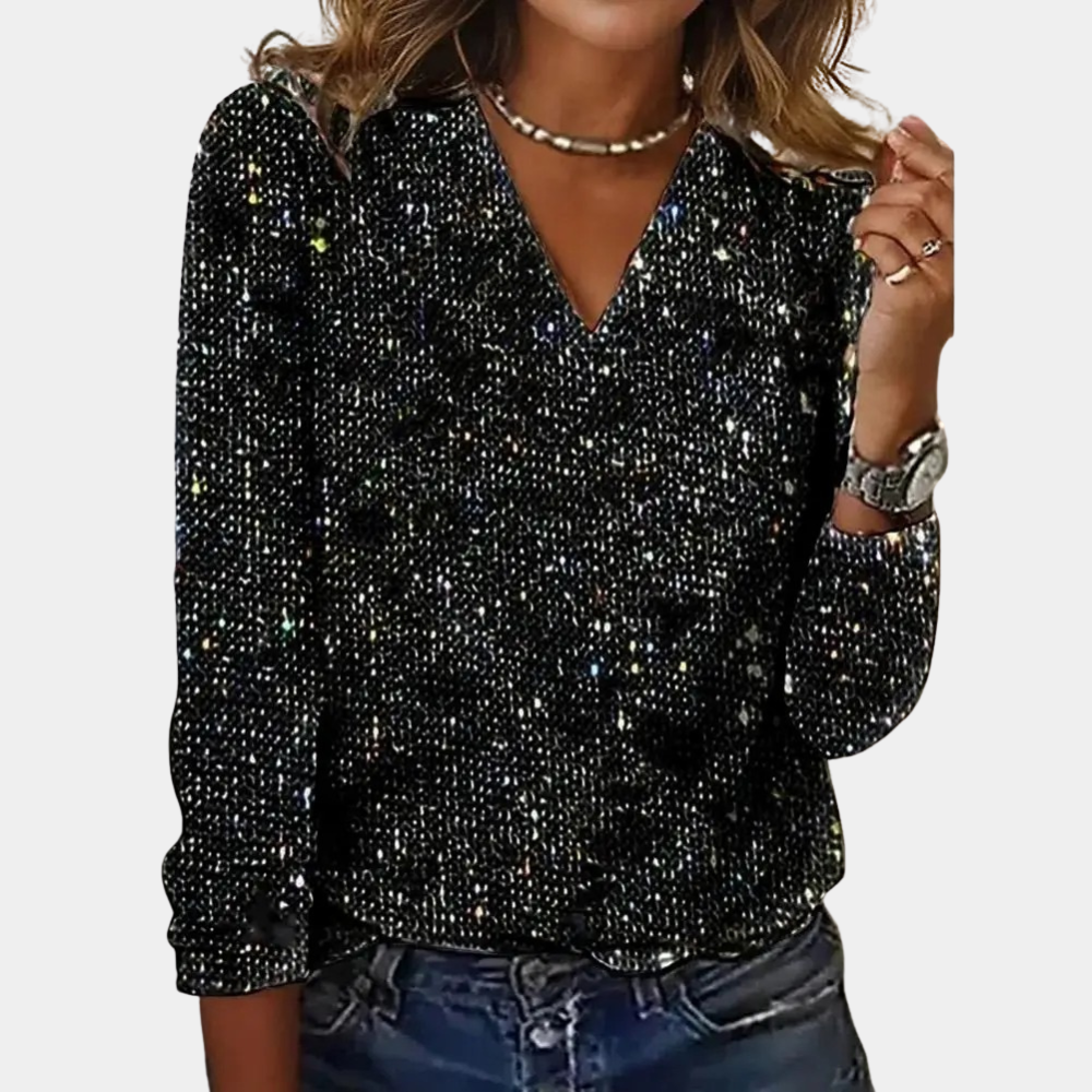 Glitter Top voor Dames Festelijke Blouse - Mode Vibes