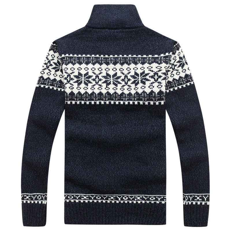 Kerstrui voor Mannen Wol Sneeuwvlok Design - Mode Vibes