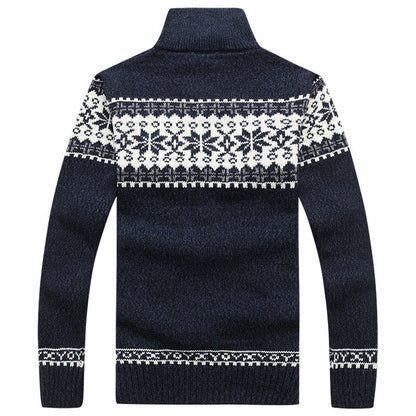 Kerstrui voor Mannen Wol Sneeuwvlok Design - Mode Vibes