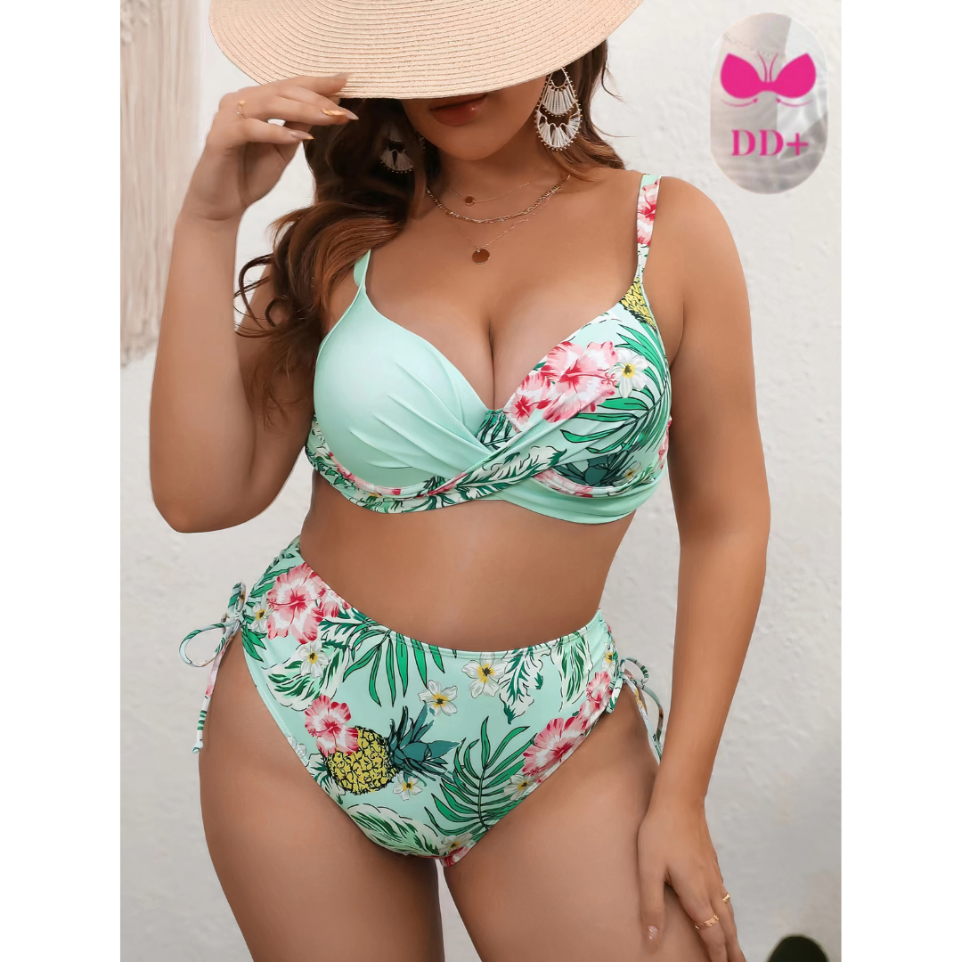 Fiorito | Bikini a Due Parti Oversize Floreale per Donna 2