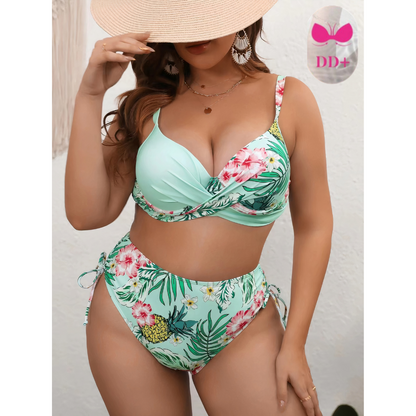 Fiorito | Bikini a Due Parti Oversize Floreale per Donna 1