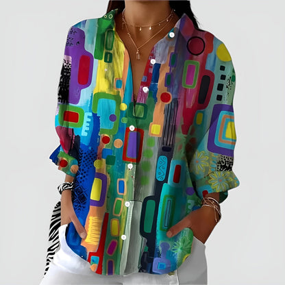 Dames Blouse Viscose Comfortabele Pasvorm - Mode Vibes
