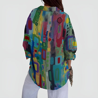Dames Blouse Viscose Comfortabele Pasvorm