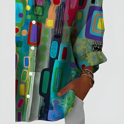 Dames Blouse Viscose Comfortabele Pasvorm
