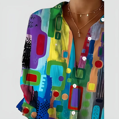 Dames Blouse Viscose Comfortabele Pasvorm