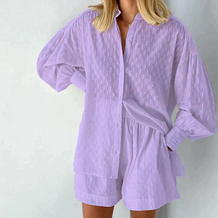 Vrouwen Hemd en Korte Broek Set
