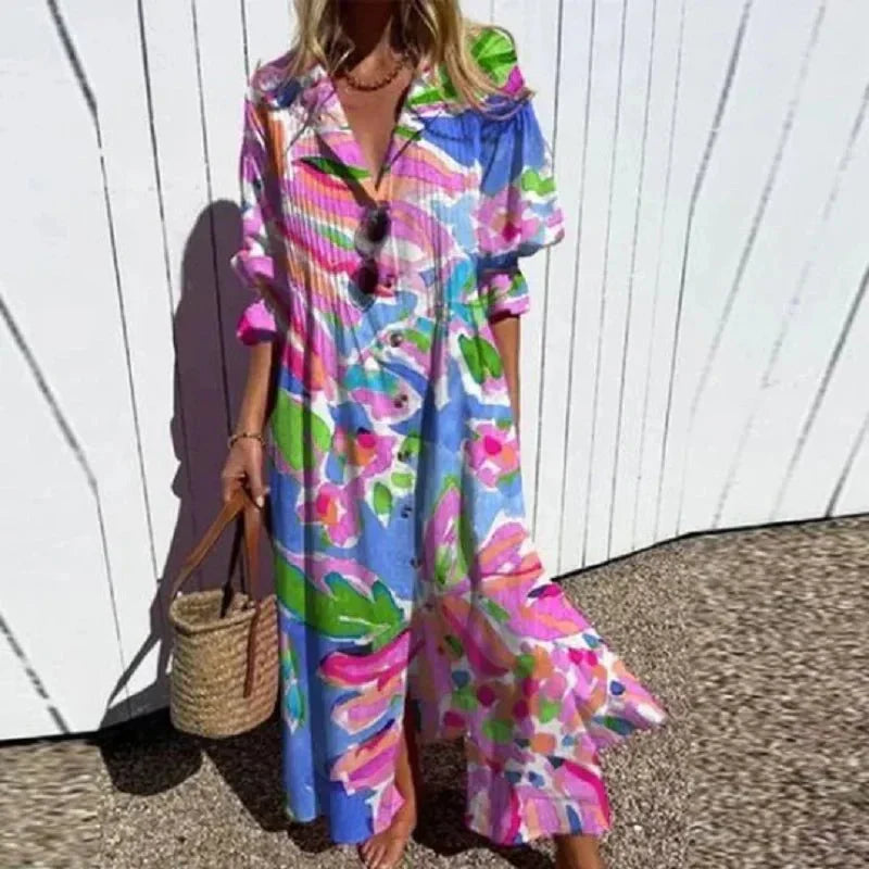 Dames Boho Jurk Losvallend Model