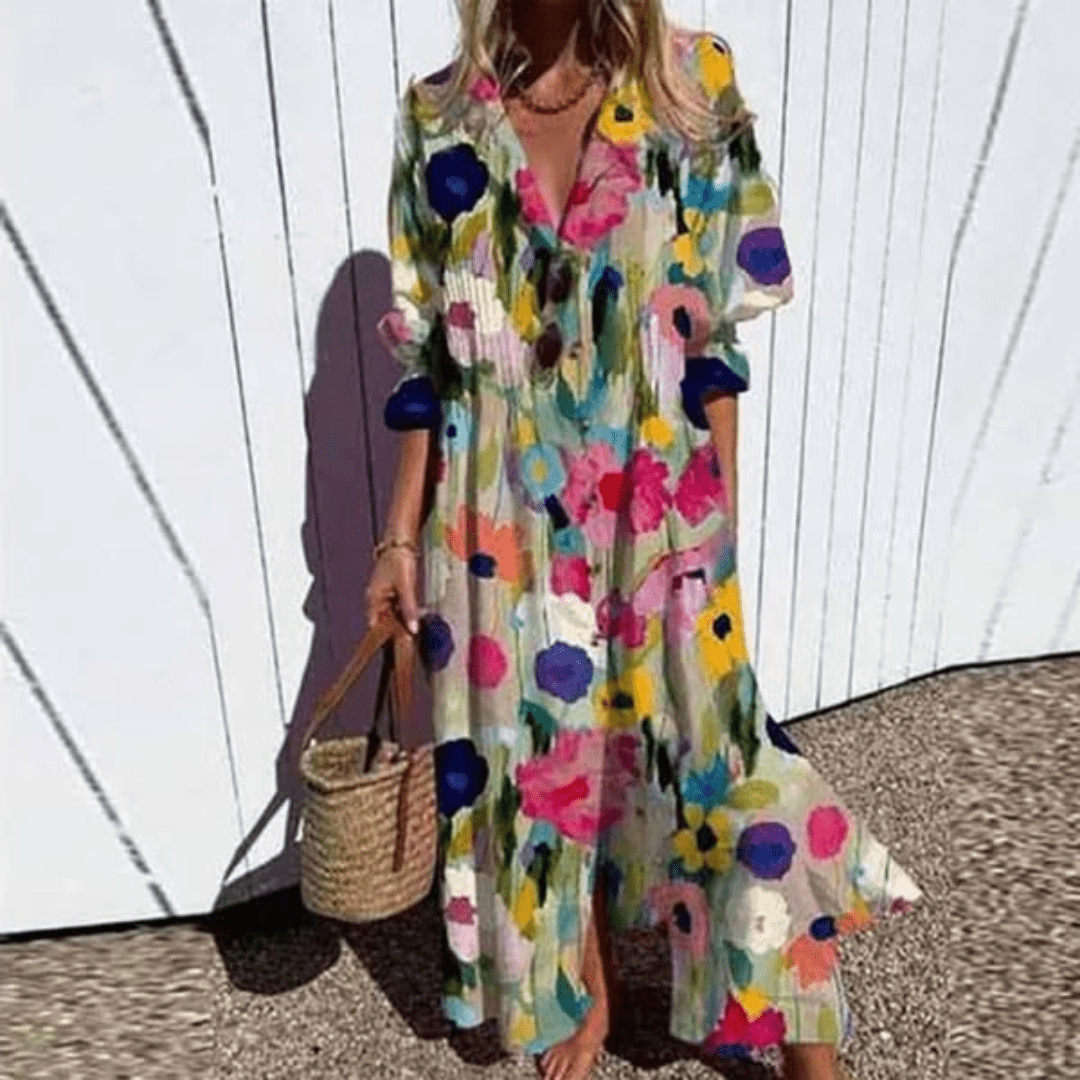 Dames Boho Jurk Losvallend Model - Mode Vibes
