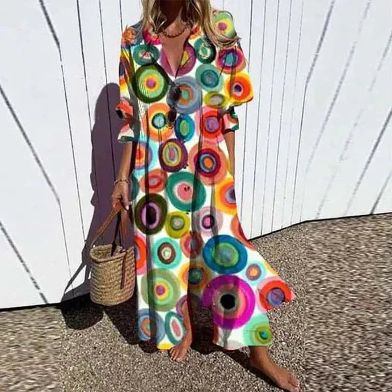 Dames Boho Jurk Losvallend Model