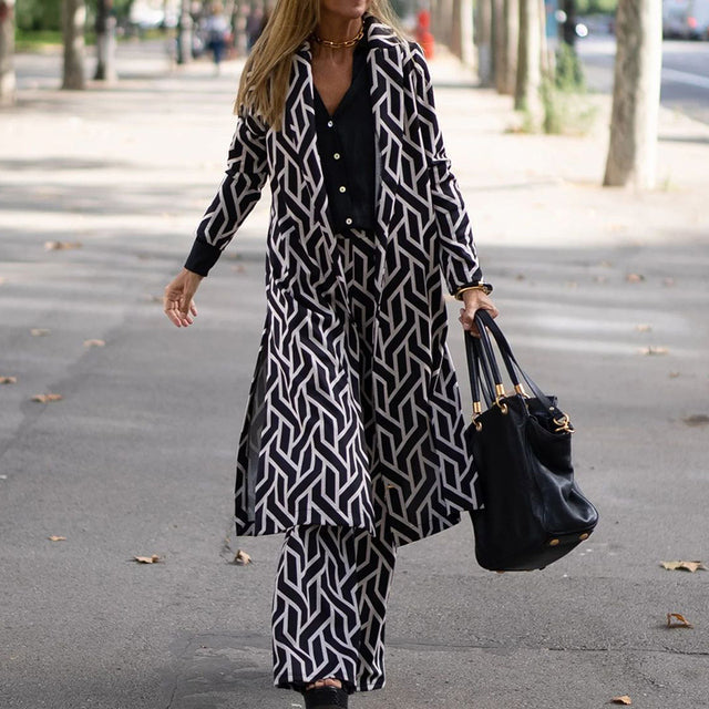 Fiona - Set met Geometrische Print - Mode Vibes