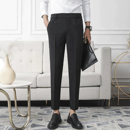 Oneal | Stretch pantalon in de kleur Beige voor heren in Formal stijl geschikt voor alle seizoenen.