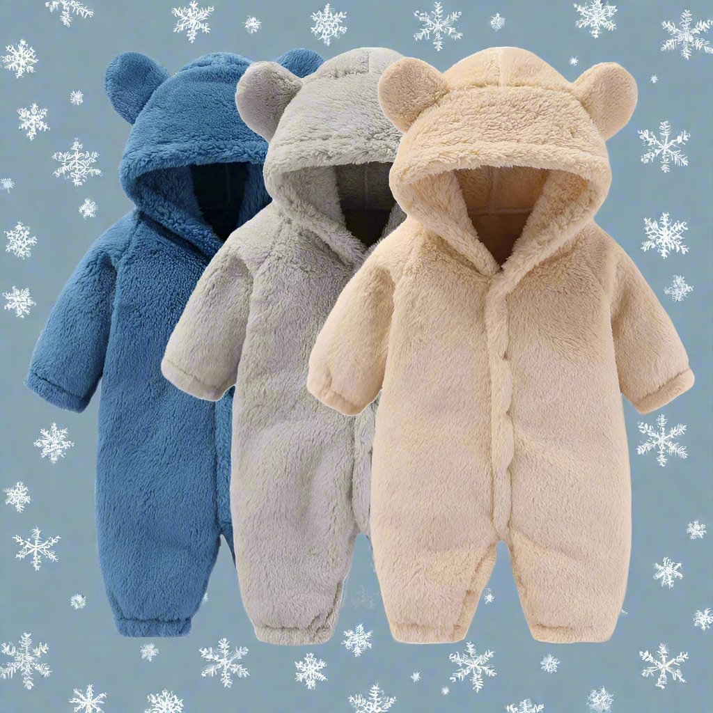 Teddy Onesie voor Kinderen – Zacht Fleece Kleding met Oortjes - Mode Vibes