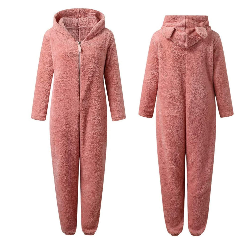 Zachte Fleece Onesie met Beren voor Volwassenen