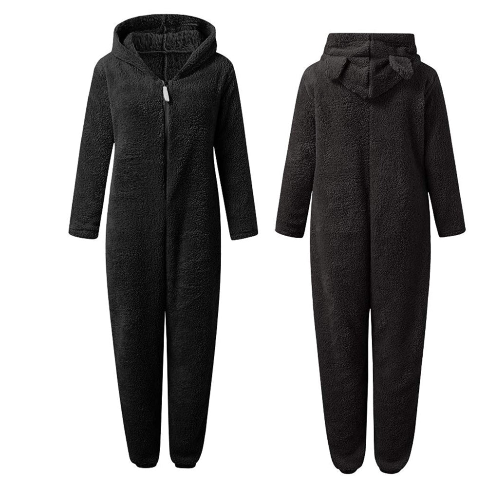 Zachte Fleece Onesie met Beren voor Volwassenen