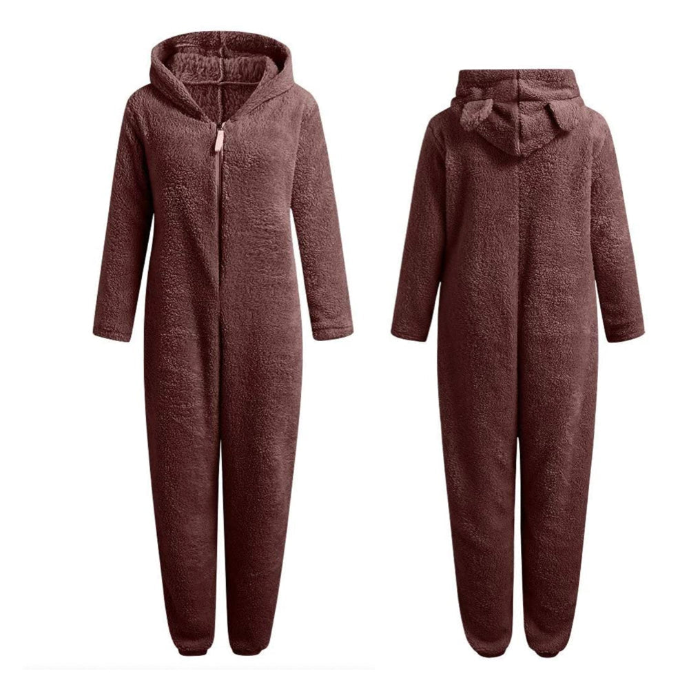 Zachte Fleece Onesie met Beren voor Volwassenen