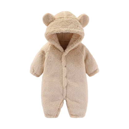 Teddy Onesie voor Kinderen – Zacht Fleece Kleding met Oortjes