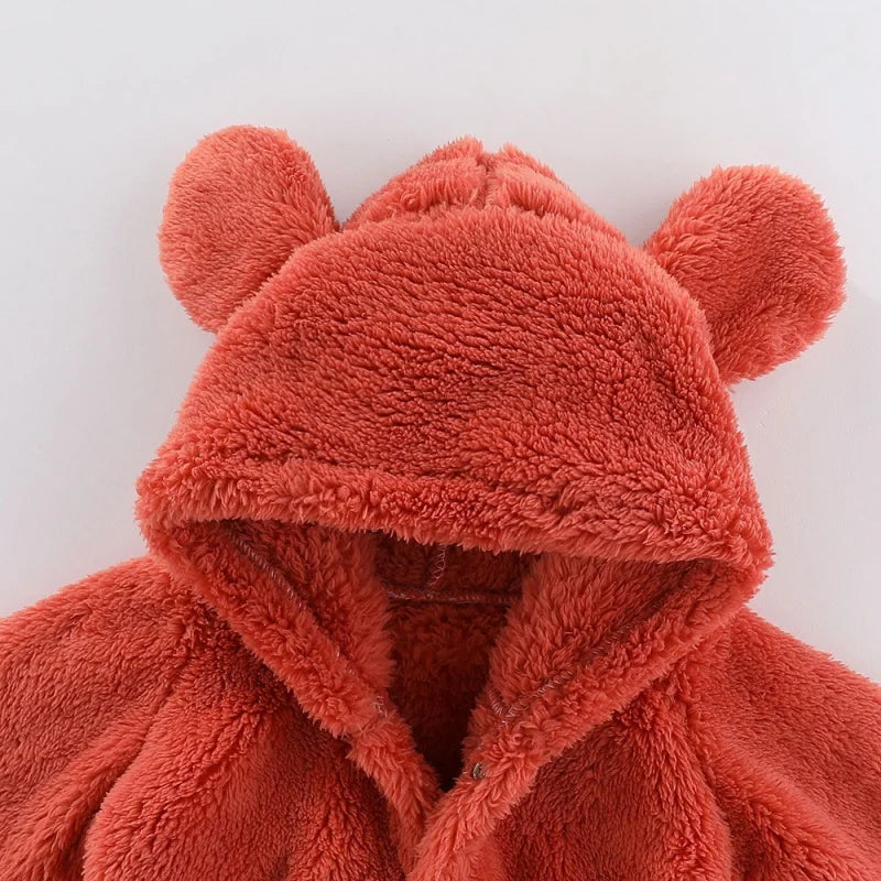 Teddy Onesie voor Kinderen – Zacht Fleece Kleding met Oortjes