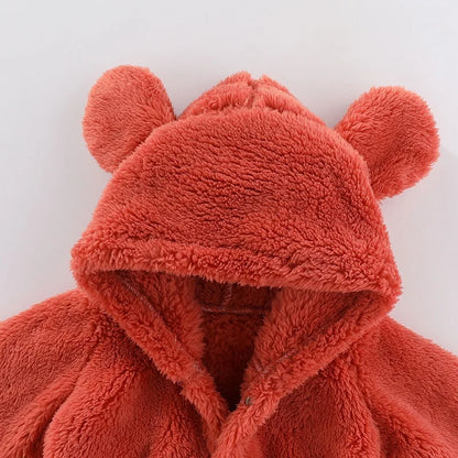 Teddy Onesie voor Kinderen – Zacht Fleece Kleding met Oortjes