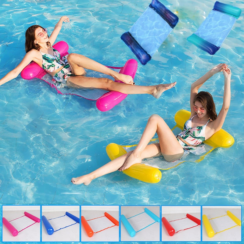 Opblaasbare Water Hangmat met Kussens voor Zwembad en Meer
