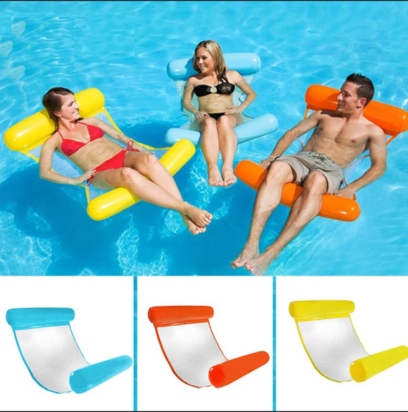 Opblaasbare Water Hangmat met Kussens voor Zwembad en Meer - Mode Vibes