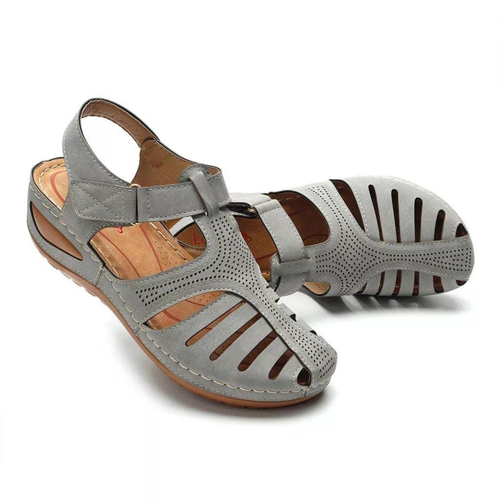 Velanora Comfortabele Orthopedische Lage Hak Sandalen
