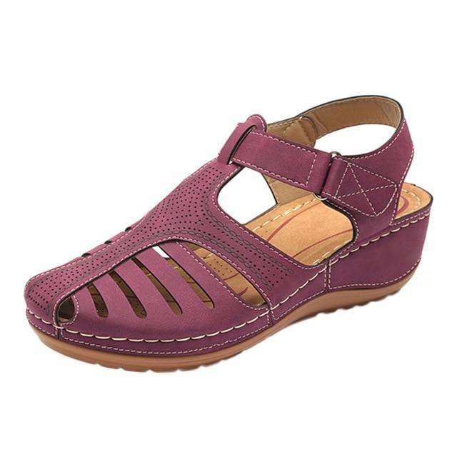 Velanora Comfortabele Orthopedische Lage Hak Sandalen