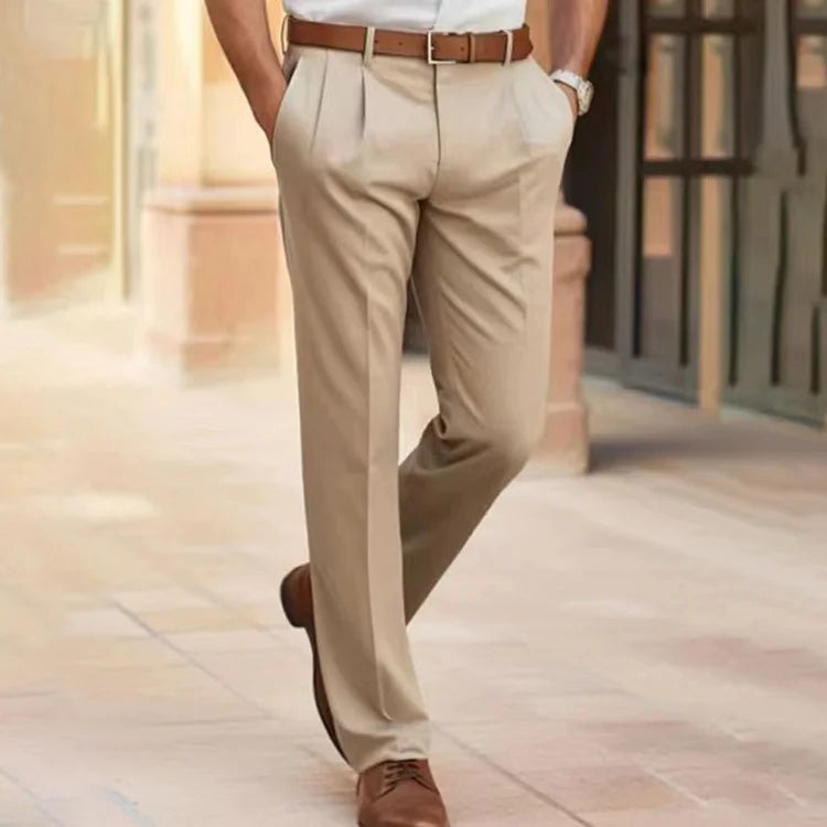Heren Pantalon Casual Zwart Geschikt voor Werk