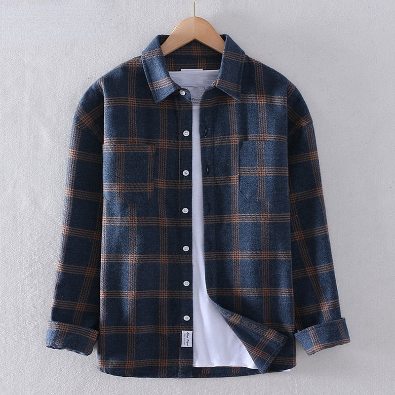Heren Overhemd Casually Geruit Blauw Comfortabel - Mode Vibes