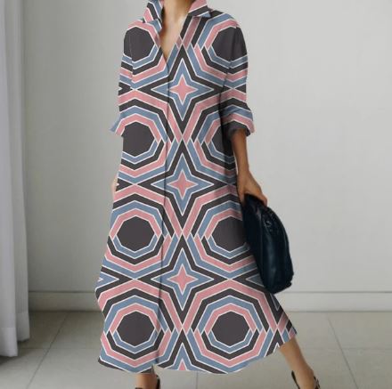 Overhemdjurk Dames Elegante Korte Mouw