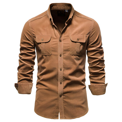 P. legend Overhemd | Casual overhemd voor heren in de kleur Bruin voor heren in stijl geschikt voor alle seizoenen.