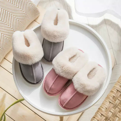 Damespantoffels Faux Suède Luxe Warm Comfortabel