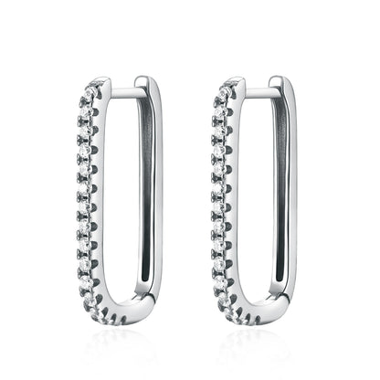 Zirkonia Oorbellen Verticaal Elegante Design