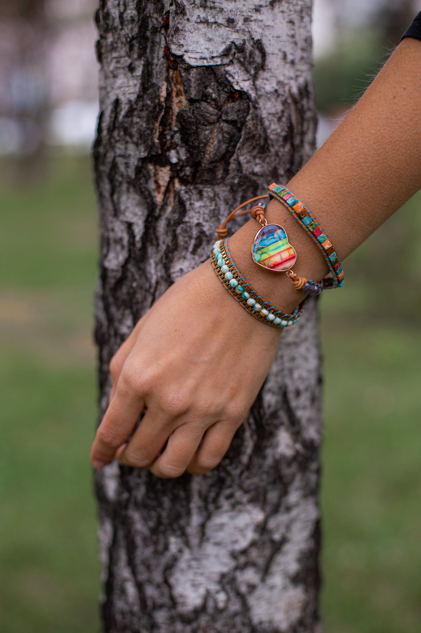 Armband Chakra Energie Zilver Wikkel Design
