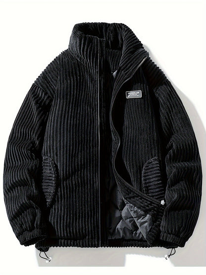 Corduroy Winterjas Casual Stijl voor Mannen - Mode Vibes