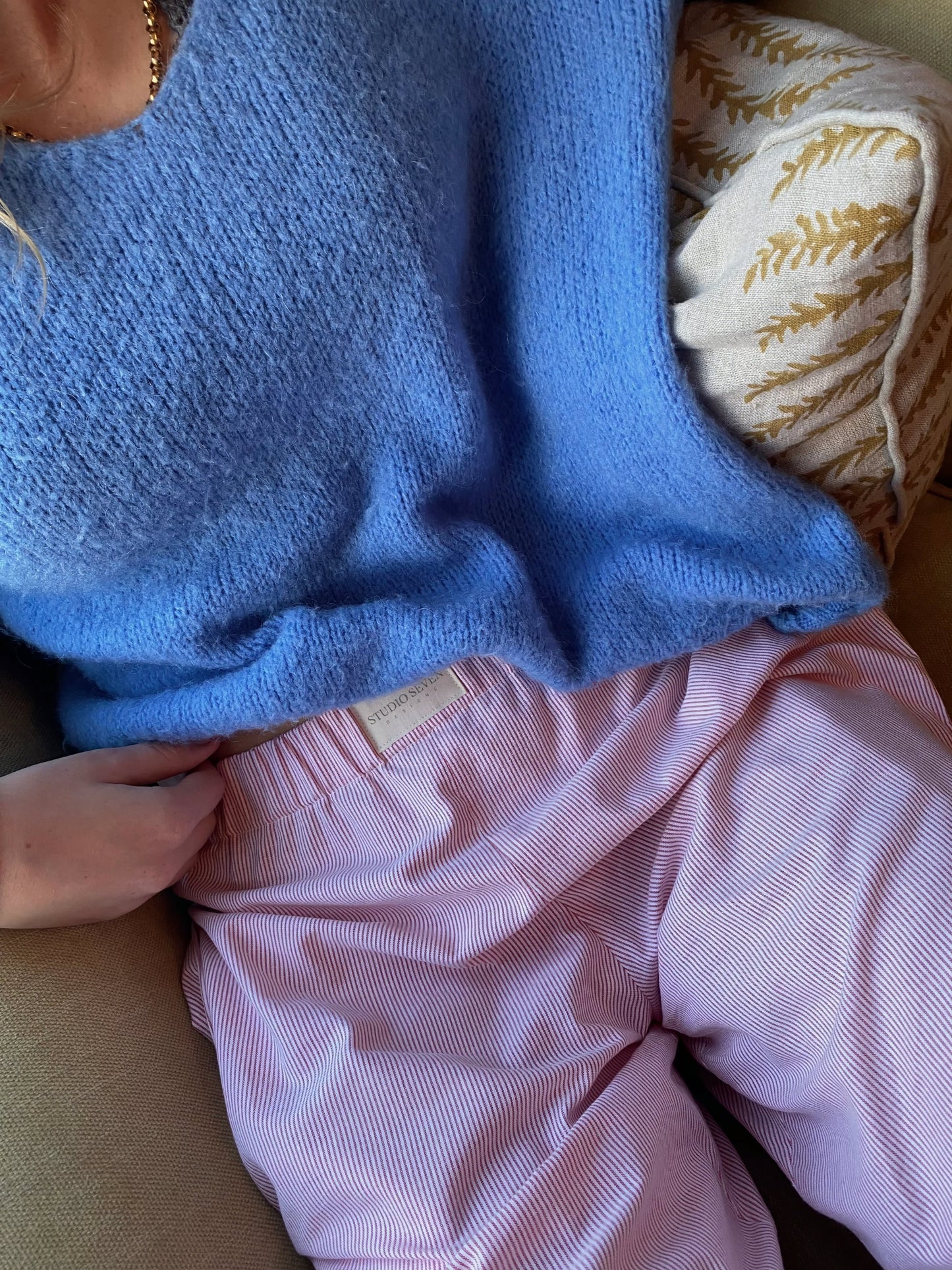 Dames Loungebroek Streepdesign Zacht en Comfortabel