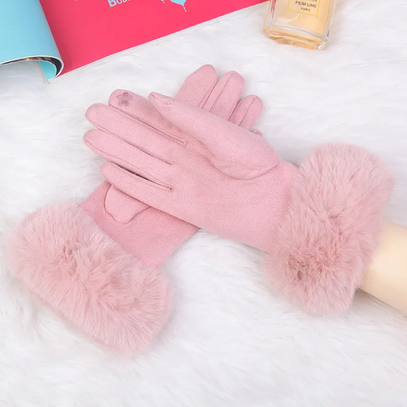 Suède Handschoenen Klassieke Stijl Warm en Zacht