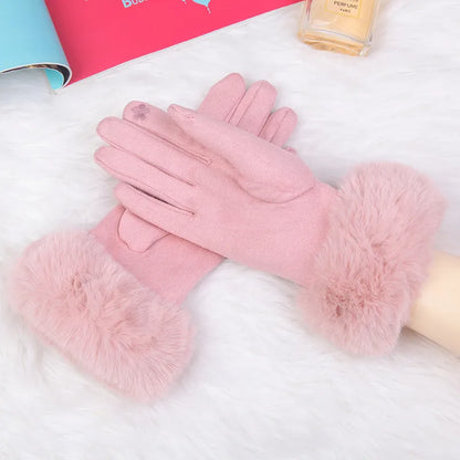 Suède Handschoenen Klassieke Stijl Warm en Zacht
