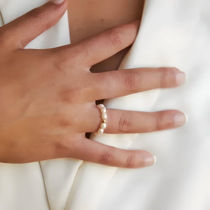 Parelmoer Ring Celeste voor Vrouw Elegant Design